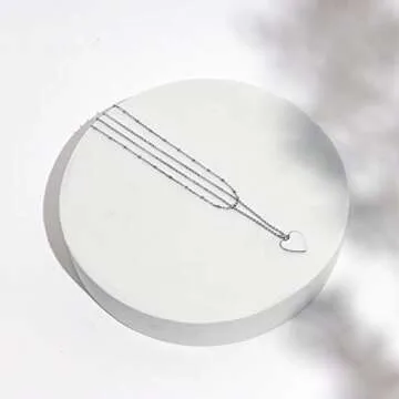 PAVOI Dainty Heart Pendant Necklace for Women - Timeless Gift