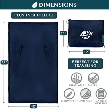 PAVILIA Travel Blanket and Pillow for Ultimate Comfort