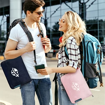 PAVILIA Travel Blanket and Pillow for Ultimate Comfort