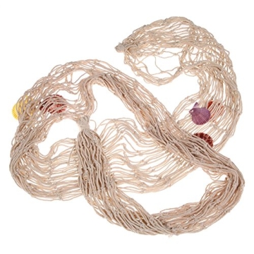 Whitelotous Fishing Net Decor for Beach Themed Parties