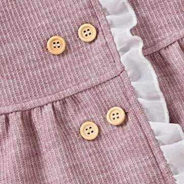 NvekeyBromn Cute Toddler Girl Casual Dress & Headband