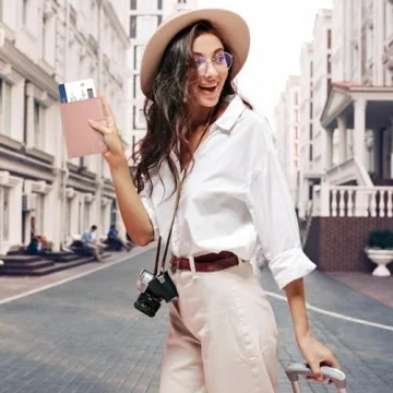 Stylish Passport Holder with Airtag for Women