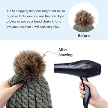 Stylish Cable Knit Winter Beanie for Women - 2 Pack