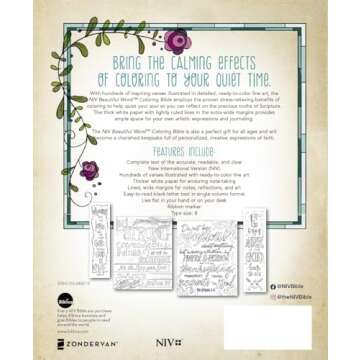 NIV, Beautiful Word Coloring Bible, Hardcover: Hundreds of Verses to Color