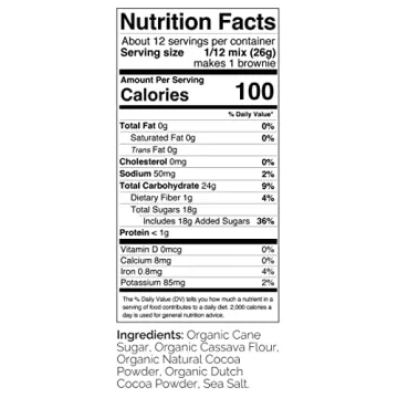 Otto's Naturals Classic Brownie Mix - Organic, Gluten-Free, Nut Free, Non-GMO Verified, Made with Organic Cassava Flour - 11.1 Ounce Bag (Grain Free Classic Brownie Single)