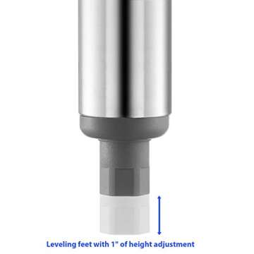 GRIDMANN Stainless Steel Kitchen Prep Table 48 x 24 Inches with Backsplash & Under Shelf, NSF Commercial Work Table for Restaurant and Home