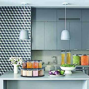 Urban Green Glass Food Storage Canisters - 12 Set of 6oz