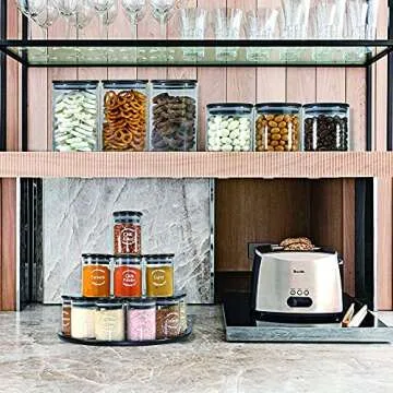 Urban Green Glass Food Storage Canisters - 12 Set of 6oz