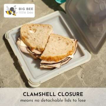 Big Bee SoftShell Silicone Food Storage Container - Eco-friendly Design