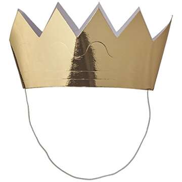 Mini Gold Crowns by Creative Converting - Perfect for Birthdays