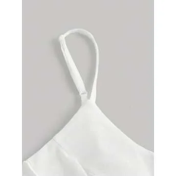 MakeMeChic Elegant V Neck Ruffle Trim Cocktail Dress