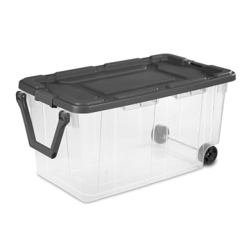 Durable Sterilite 160 Quart Wheeled Storage Bins