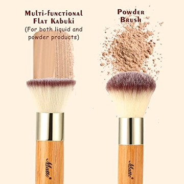 Matto Makeup Brush Set for Foundation & Powder Flawless Finish