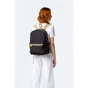 Stylish FLUF Black B Backpack for Everyday Use