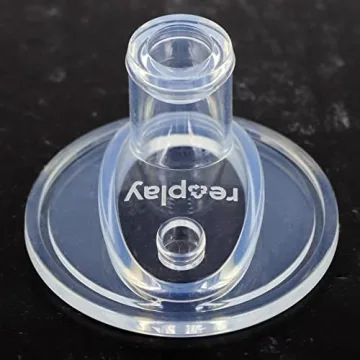 Re-Play 8oz Pack of 2 Transition Sippy Cups for Baby Toddler, Medical Grade Silicone Soft Spout & Travel Lid, Easy to Hold Hourglass Shape, Made in USA from Recycled Milk Jugs - Lemondrop/Ice Pink