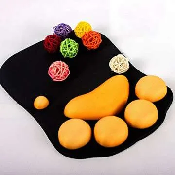 Cmhoo Mouse Pad with Wrist Support Cat Paw Soft Silicone Wrist Rests Wrist Cushion Computer Mouse Pad Mat Desk Decor (10.7×7.8 cat paw)