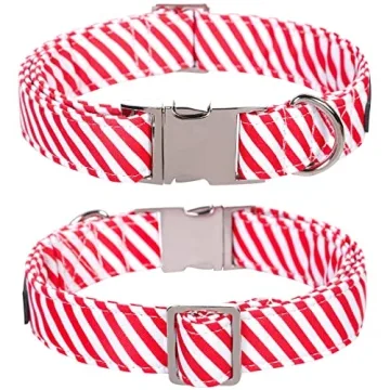 Lionet Paws Christmas Dog Collar with Bowtie for All Dogs