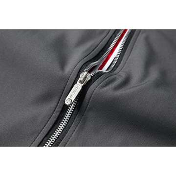 URBANFIND Men's Slim Fit Lightweight Sportswear Jacket Casual Bomber Jacket US L Grey