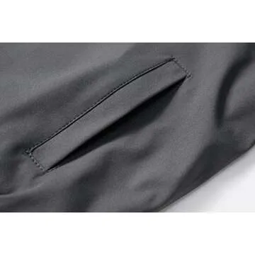 URBANFIND Men's Slim Fit Lightweight Sportswear Jacket Casual Bomber Jacket US L Grey