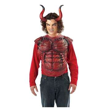 California Costumes mens Hellion Horns W/Teeth Accessory Adult Sized Costumes, Red/Black, One Size U...