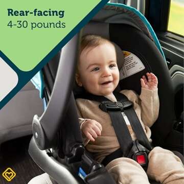 Safety 1ˢᵗ® OnBoard LT Infant Car Seat, Monument - Lightweight Safety for Infants