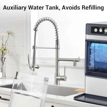 FADHOLE Nugget Ice Maker, Fast & Soft Chewable Ice Maker