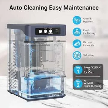 FADHOLE Nugget Ice Maker, Fast & Soft Chewable Ice Maker