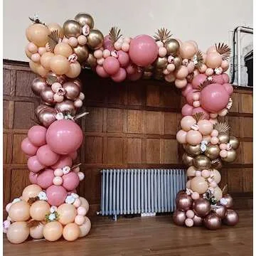 Boho Dusty Pink Balloon Garland Arch Kit for Parties