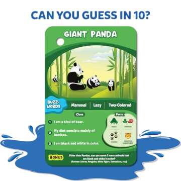 Skillmatics Card Game - Guess in 10 Animal Planet Splash, Educational Game, Gifts for Kids, Teens, Adults, Ages 6, 7, 8, 9 and Up, 2-6 Players