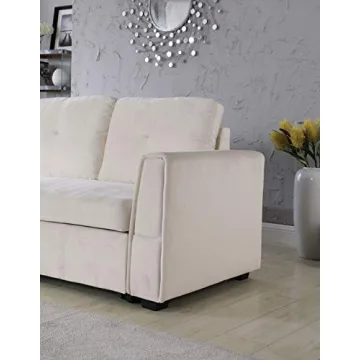 Legend Vansen 91" Velvet Reversible Sofa with Storage