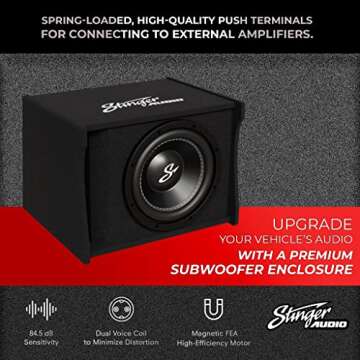 STINGER 12 Inch Subwoofer Enclosure | Powerful Bass Upgrade