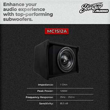 STINGER 12 Inch Subwoofer Enclosure | Powerful Bass Upgrade