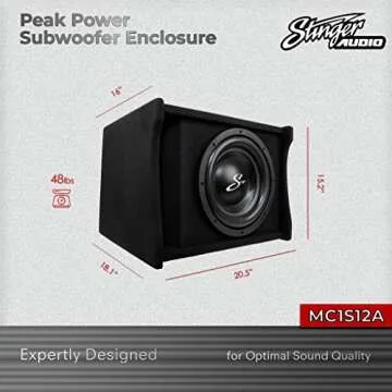 STINGER 12 Inch Subwoofer Enclosure | Powerful Bass Upgrade