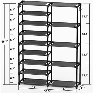 CSXGBAB Tall Garage Shoe Rack Large Capacity 24-35 Pairs