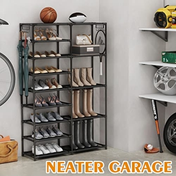 CSXGBAB Tall Garage Shoe Rack Large Capacity 24-35 Pairs