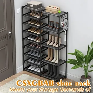 CSXGBAB Tall Garage Shoe Rack Large Capacity 24-35 Pairs