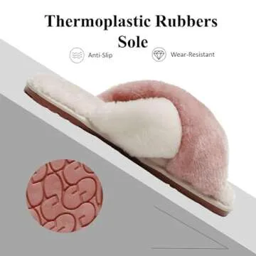 Cozy Crazy Lady Women's Fuzzy Slippers - Stylish Comfort