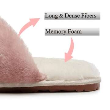 Cozy Crazy Lady Women's Fuzzy Slippers - Stylish Comfort