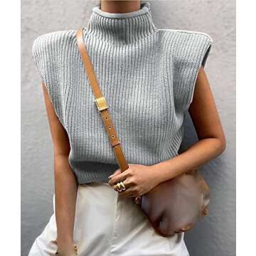 xxxiticat Women's Trendy Cap Sleeve Sweater Vest 2025