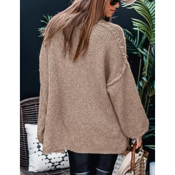 PRETTYGARDEN Women's Oversized Turtleneck Sweater