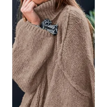 PRETTYGARDEN Women's Oversized Turtleneck Sweater