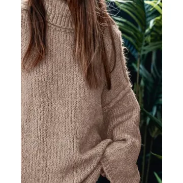 PRETTYGARDEN Women's Oversized Turtleneck Sweater