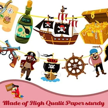 2Pcs Pirate Party Banner for Themed Celebrations