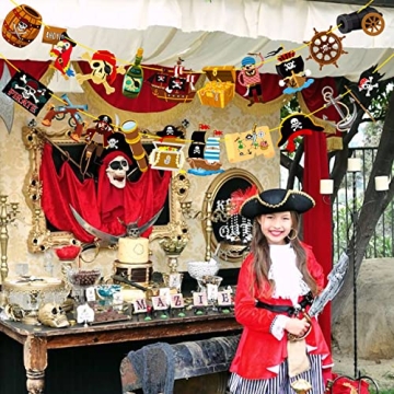 2Pcs Pirate Party Banner for Themed Celebrations