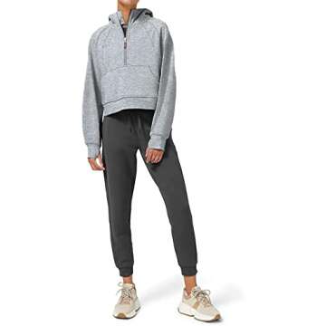 Soft Fleece Lined Half Zip Pullover for Women