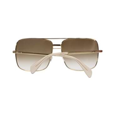Celine Unisex Sunglasses CL41808 J5G Gold With Brown Lens Square 61mm Authentic