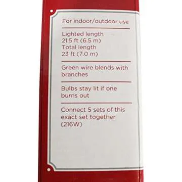 Holiday Time Mini Lights for Festive Decorations 2 Pack