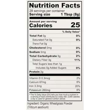 Anthony's Organic Wheatgrass Powder 8oz Gluten-Free Non-GMO