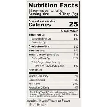 Anthony's Organic Wheatgrass Powder 8oz Gluten-Free Non-GMO