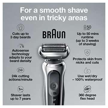 Braun Electric Razor for Men with Precision Trimmer